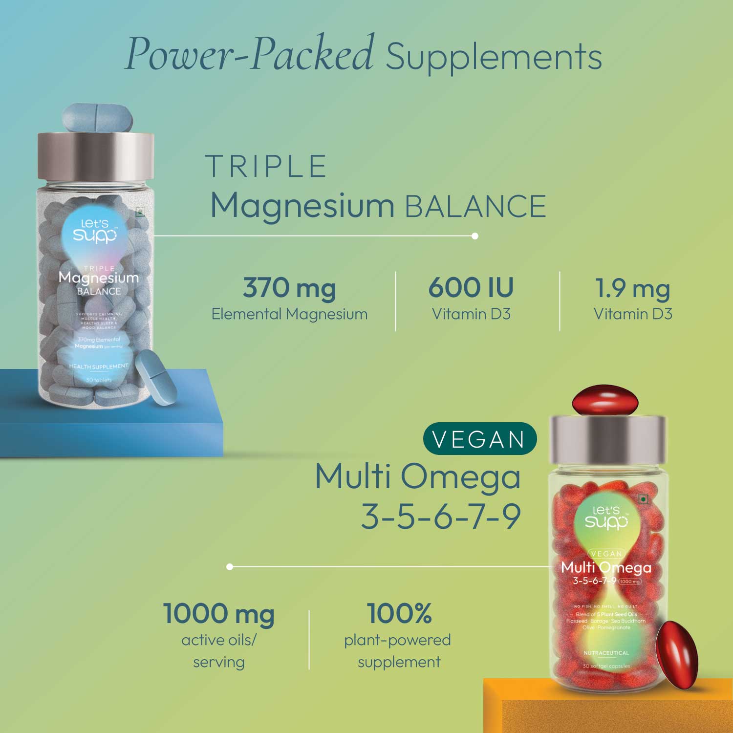 The Daily Ritual Duo :  Vegan Omega + Magnesium